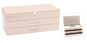 Home: Dusty Pink Glass Box - Large