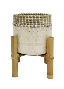 Home: Small Luna Capiz Shell Planter