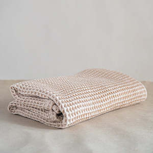 Organic Collection: Waffle Bath Towel - Latte