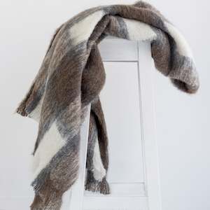 Alpaca Blanket Throw - Plateau