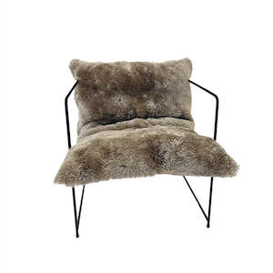 Our Sale Fur Furniture: Occasional Chair Taupe