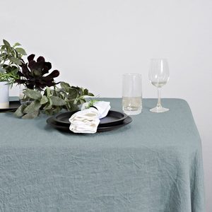 Blue Linen Table Runner