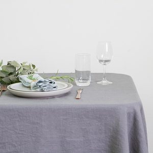 Table: Grey Linen Table Runner