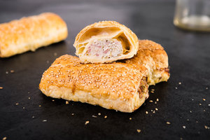 Products: Chicken Sausage Roll - The Little Cake Kitchen