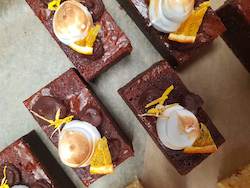 Morning Tea: Jaffa Brownie