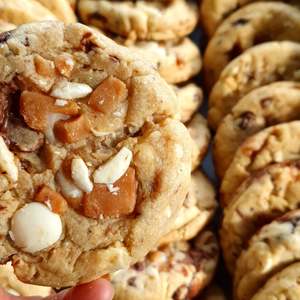 Morning Tea: Jersey Caramel, Double Chocolate Chip Cookies
