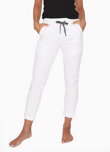 Riley Joggers: MONACO RILEY JOGGER - White