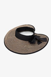 Hats: ANTLER INCA STRIPE WIDE-BRIMMED VISOR