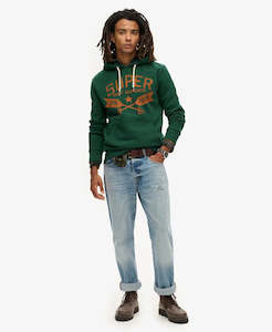 Mens Superdry: SUPERDRY LO-FI  OUTDOOR GRAPHIC HOODIE - Bengreen  Marle