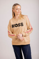 Womens Sweatshirts Crews: MOSS BEE SWEAT