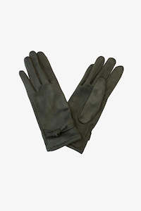 ANTLER GLOVES KNOT SUEDETTE  - Khaki