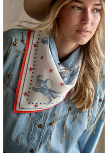 FAR MER BY WHITNEY  COTTON BANDANA - COWBOY UP
