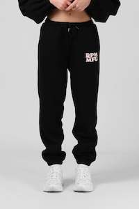 Rpm: RPM BAGGY TRACK PANT - Black