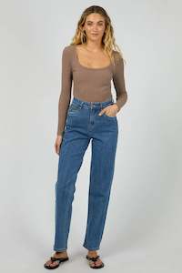 Silent Theory: SILENT THEORY HAZEL L/S TEE - Brown