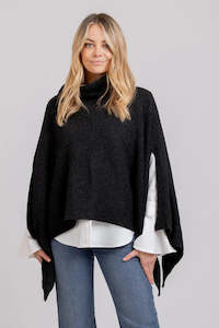 MI MOSO NESSIS CAPE O/S - Charcoal
