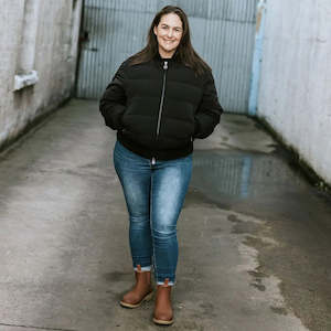 MOKE - RUE WOMENS BOMBER JACKET - Black