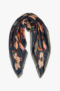 ANTLER SCARF PLEATED NECK - Midnight Blooms