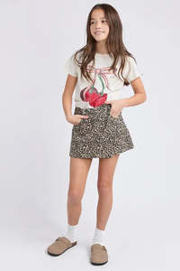 EVE GIRL HOLLY SKORT - Leopard