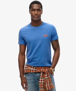 Mens Superdry: SUPERDRY ESSENTIAL LOGO TEE -  Monaco Blue