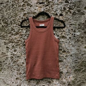 Womens Tanks Singlets: MOKE EDE TANK - Cocoa