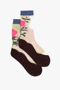 ANTLER SOCKS - BOURBON ROSE SOCK - SEMI SHEER