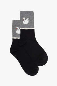 Socks: ANTLER SOCKS - Swan Sock