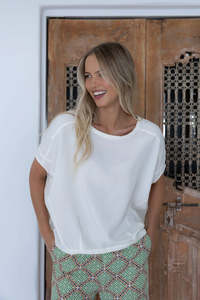 HUMIDITY LUSH TOP - Cream