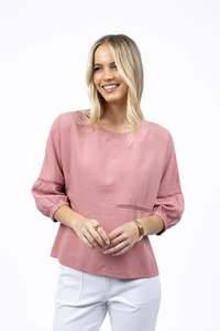HUMIDITY MILLIE TOP - Rose