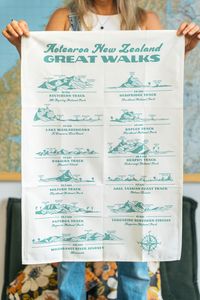 LOVE THY LAND TEA TOWEL -  Great Walks