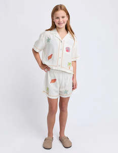 EVE GIRL SUNRAYS SHORT - Vintage White