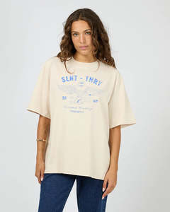 Womens T Shirts: SILENT THEORY - With Reason Tee Chalk