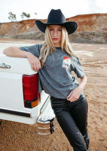 Womens T Shirts: FAR MER BY WHITNEY - Marlboro Short Cut Crew