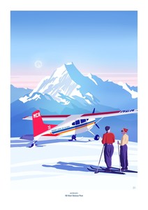 LOVE THY LAND - MT COOK SKI PLANE A4