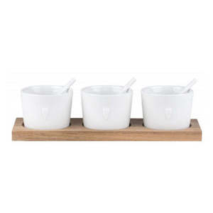 Giftware: RADER TRIO OF HEAR - THREE BOWLS ON TRAY