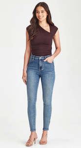All: JUNKFOOD JEAN -  CHEEKY PUSH UP - Denim Blue