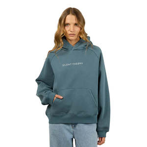 Womens Hoodies: SILENT THEORY LOGO HOODIE - Ink