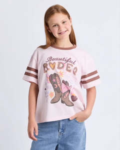 EVE GIRL DUSTY TEE - Pale Pink
