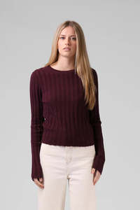 RPM WIDE KNIT - Plum