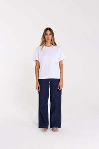 Womens T Shirts: THING THING PRIME TEE - White