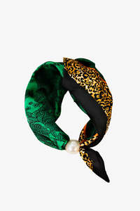 All: ANTLER - PEARL FASTEN NECK TIE - Emeral Safari
