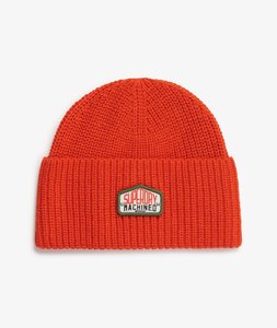 SUPERDRY - TRUCKER KNITTED BEANIE - Bold Orange