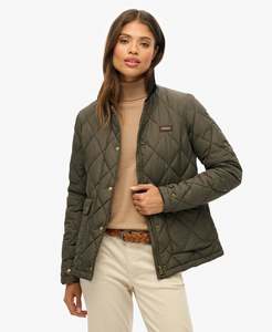 All: SUPERDRY - CORD TRIMMED LINER JACKET - Army Khaki