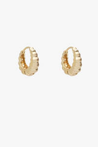 Accessories: ANTLER EARRINGS  - CROISSANT HOOPS