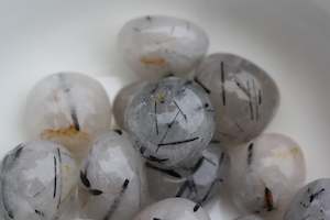 Tumblestones: Tourmalinated Quartz Tumbles