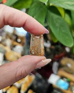 Tumblestones: Rutilated Quartz Freeform #2