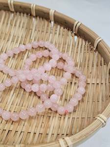 Bracelets 1: Rose Quartz Bead Bracelet