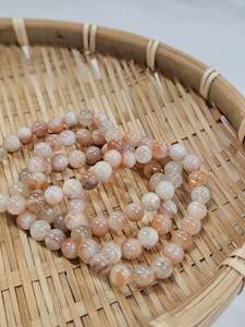 Bracelets 1: Sunstone Bead Bracelet