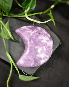 Carvings: Lepidolite Moon