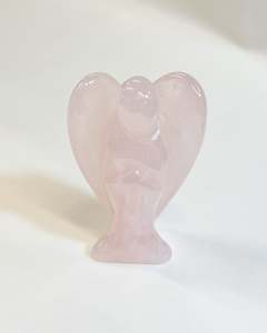 Carvings: Rose Quartz Angel