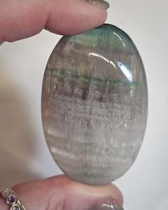 Sale: Rainbow Fluorite Palm Stone #2